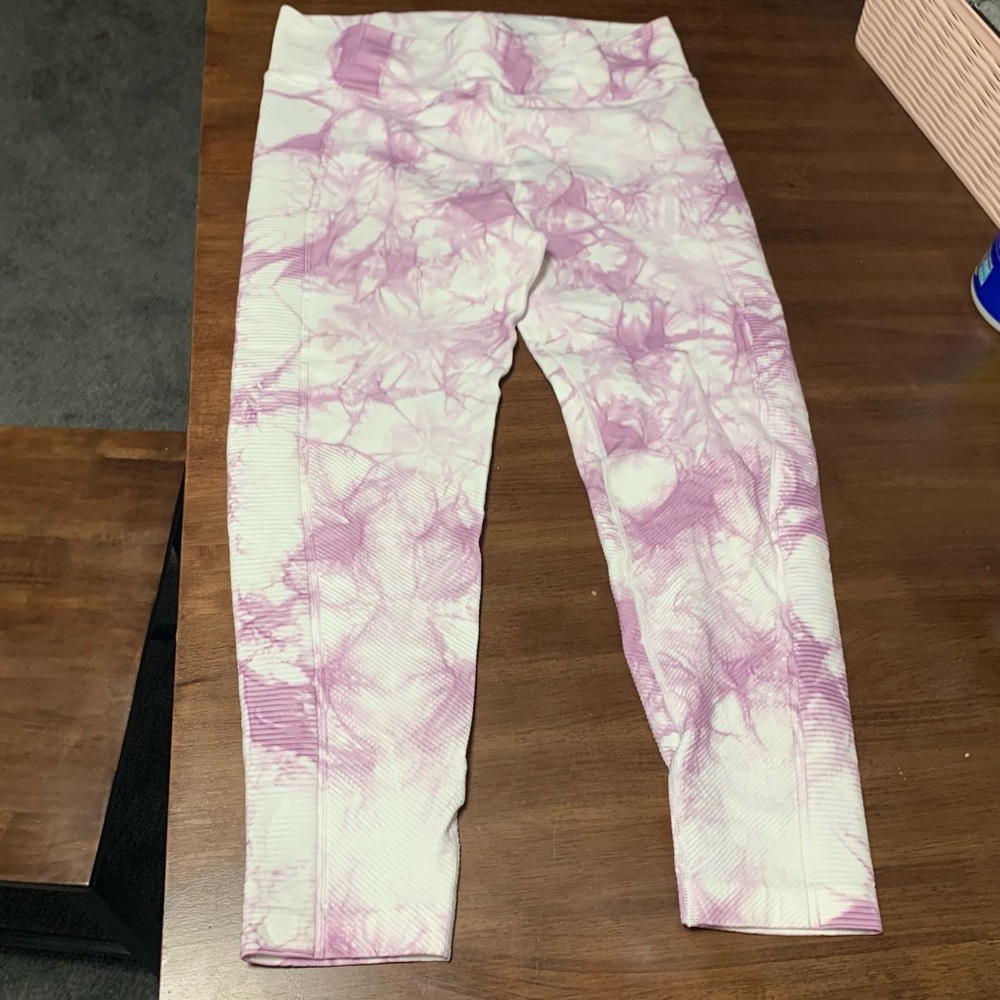 Aerie Ribbed Tie dye leggings XL